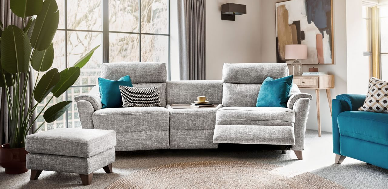 G Plan Hurst fabric sofa footstool